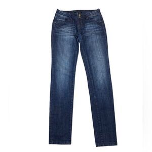 Vigoss Studio Dark Wash Low Rise Denim Blue Jeans Women’s Size 1/2 Waist 26